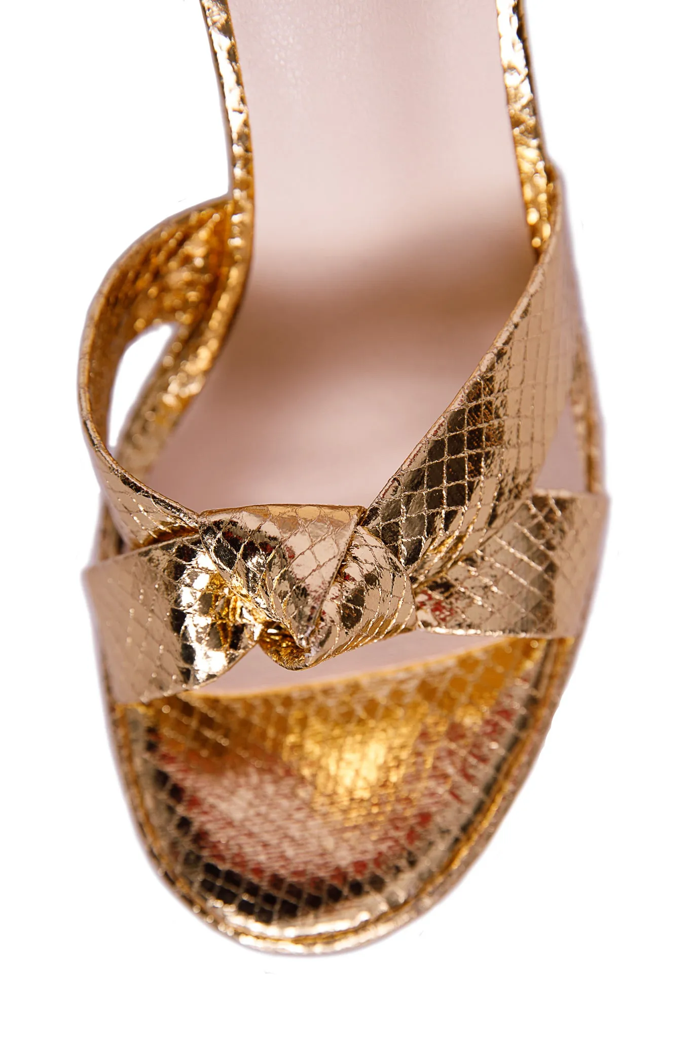 METALLIC PLATFORM HEELS