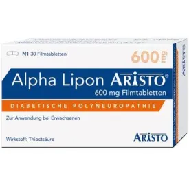 Paraesthesia in diabetic neuropathy, ALPHA LIPON Aristo 600 mg