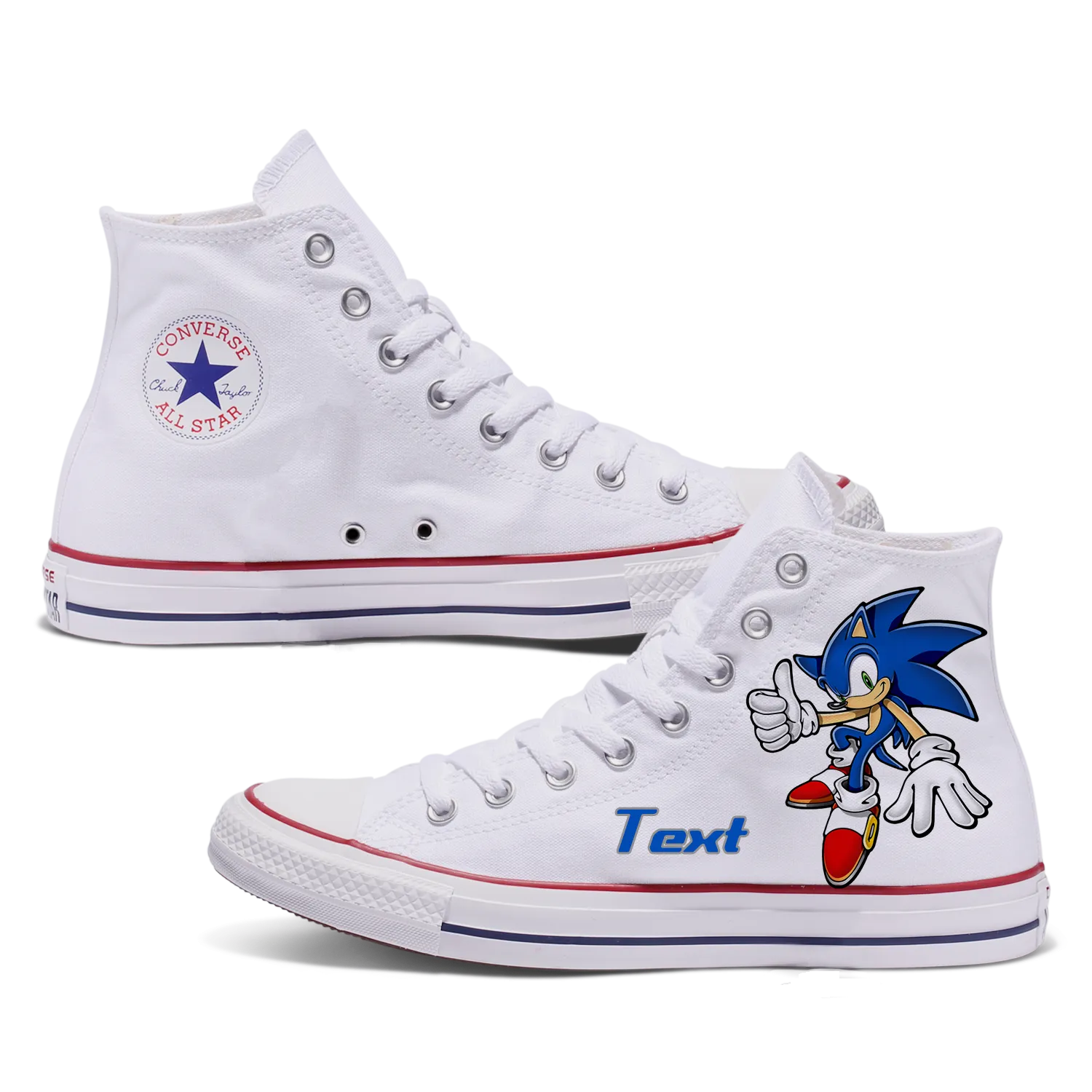 Sonic The Hedgehog Custom Converse