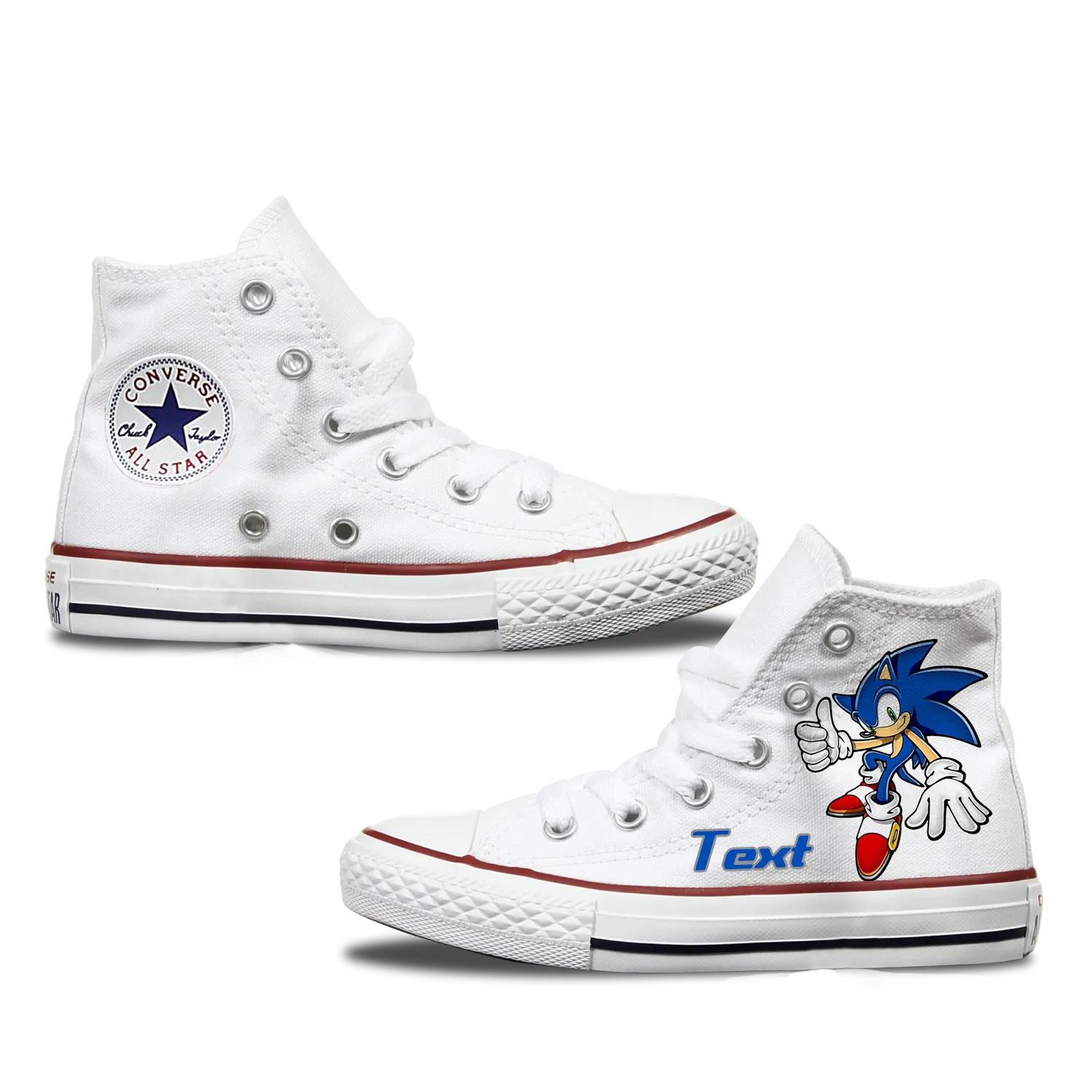 Sonic The Hedgehog Custom Converse