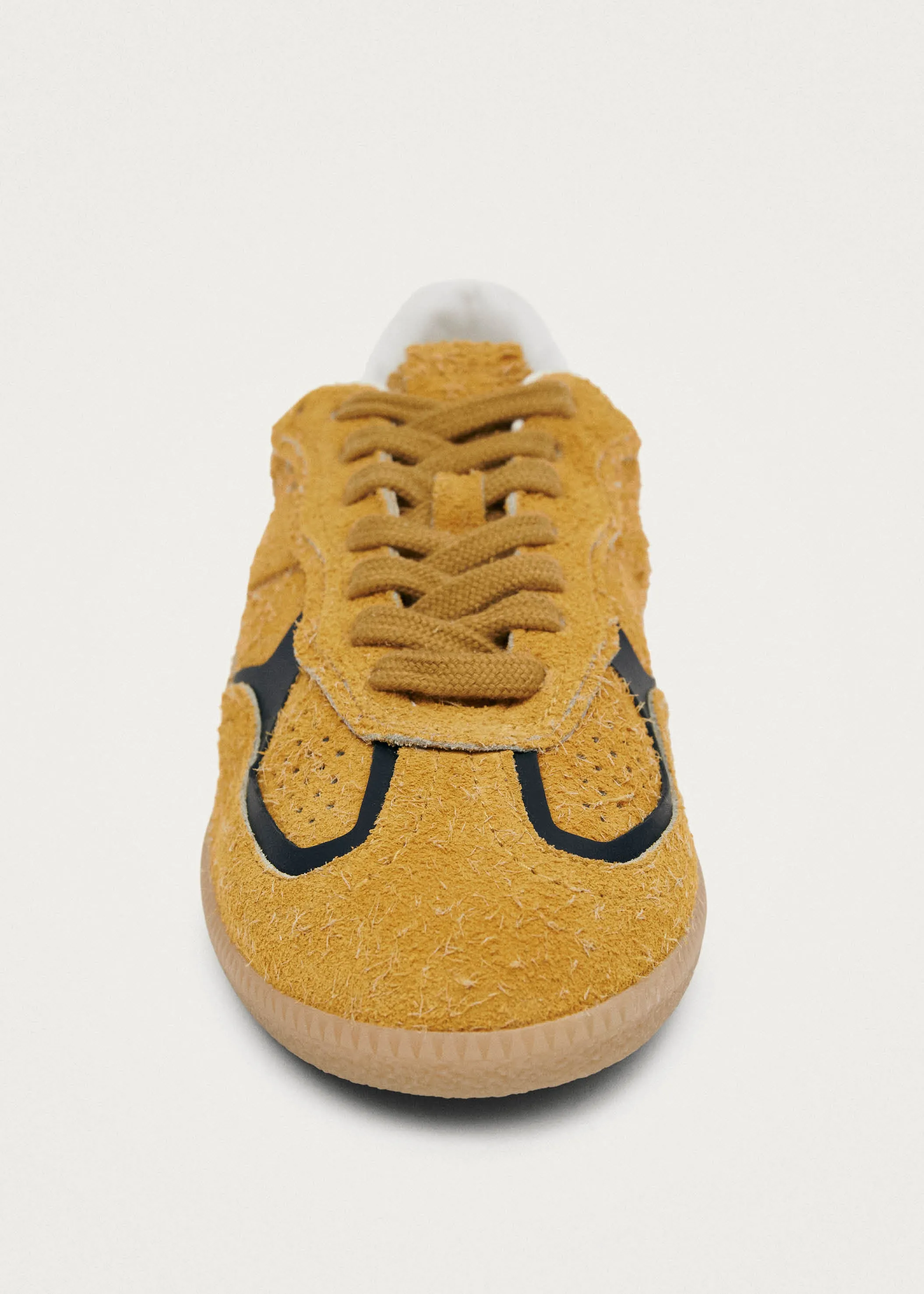 Tb.490 Rife Suede Fuzzy Yellow Leather Sneakers