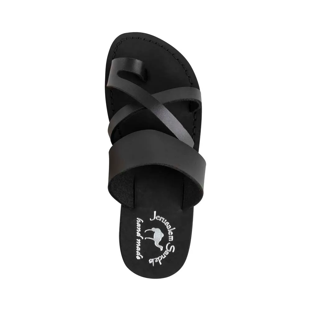 The Good Shepherd  Vegan - Leather Alternative Sandal | Black