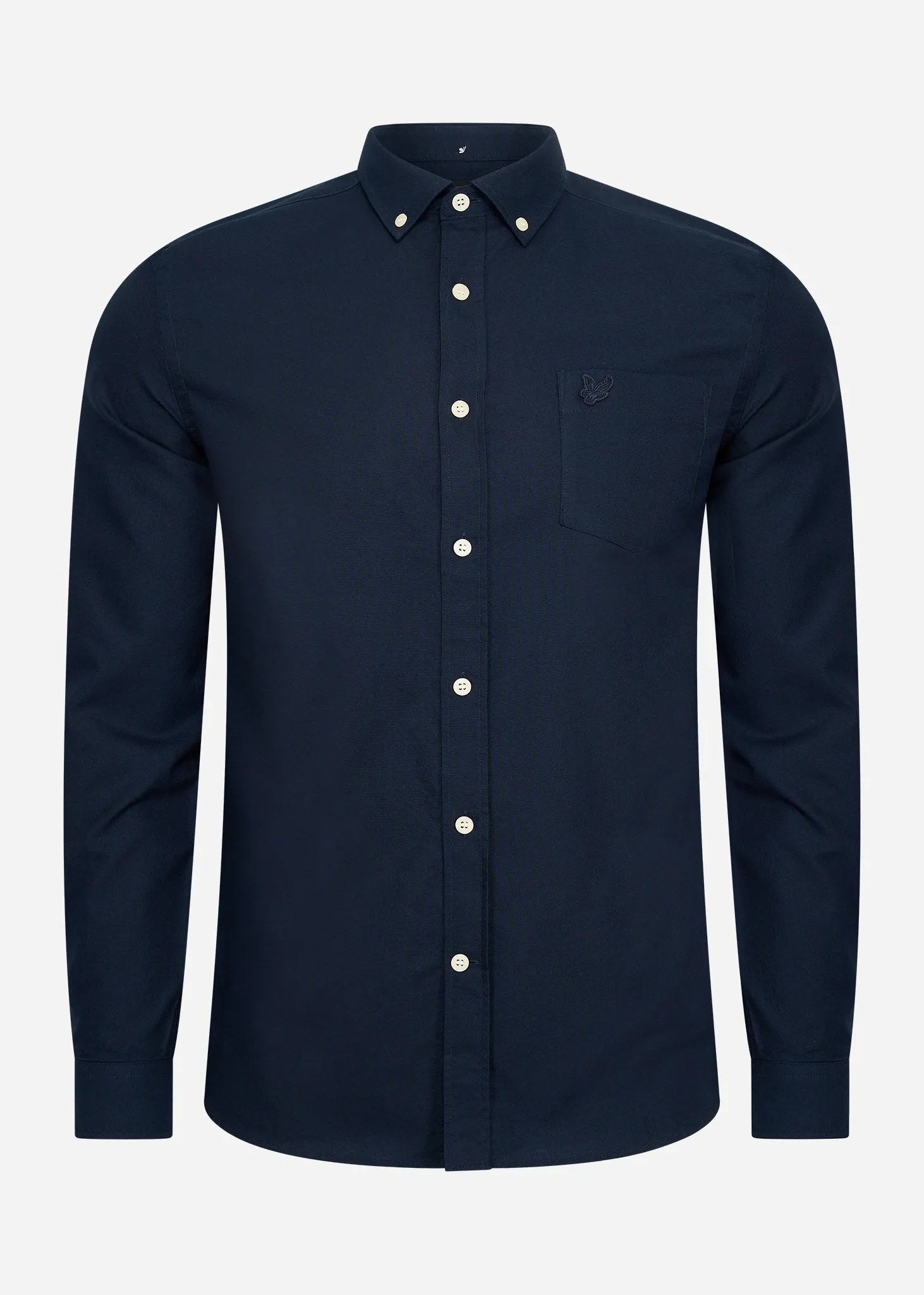 Tonal eagle regular fit light weight oxford shirt - dark navy
