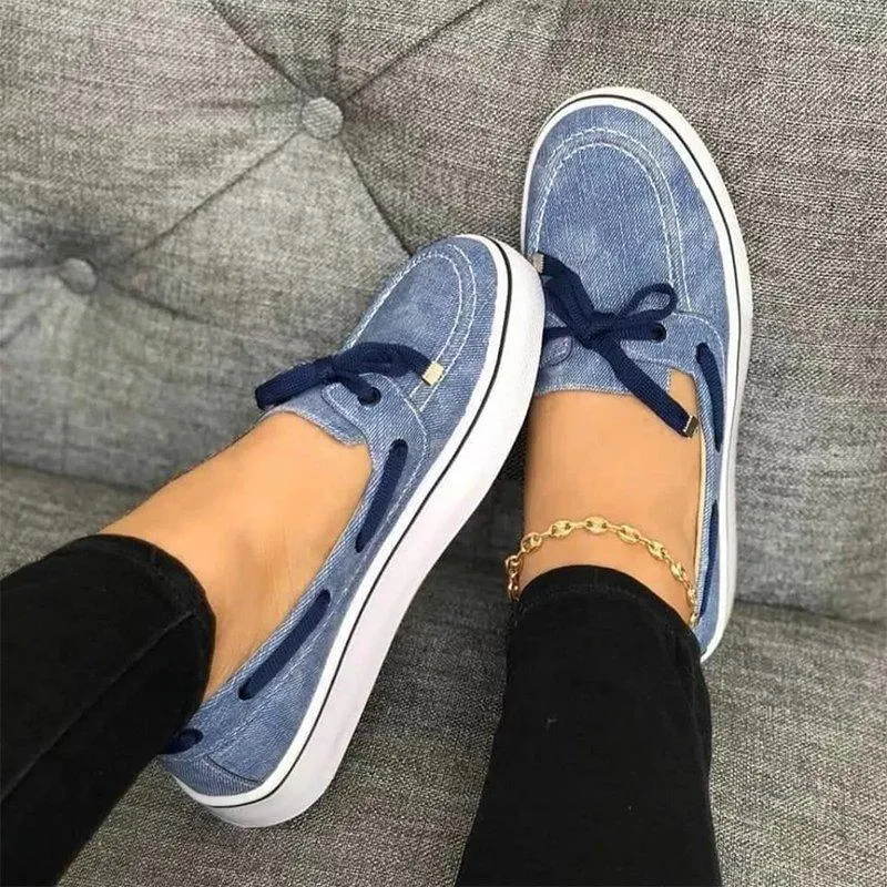 Women Faux Suede Comfy Sneaker Shoes