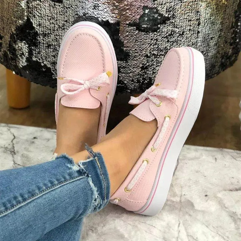 Women Faux Suede Comfy Sneaker Shoes